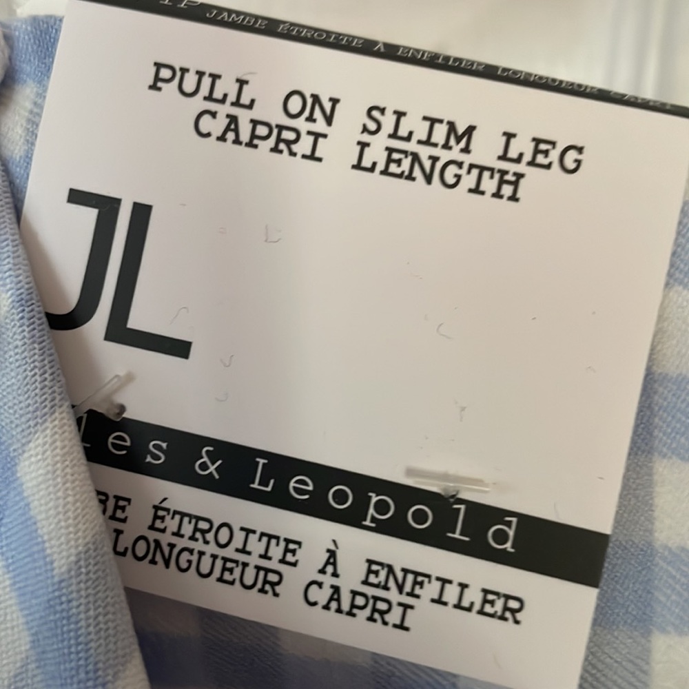 Jules & Leopold Blue Gingham Pants - Picture 7 of 9